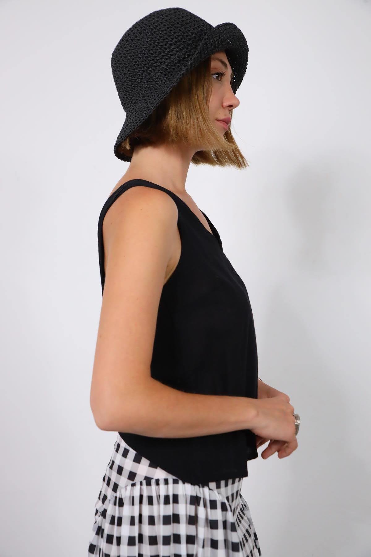 Saman Butik | Shop Online Black Albin Blouse