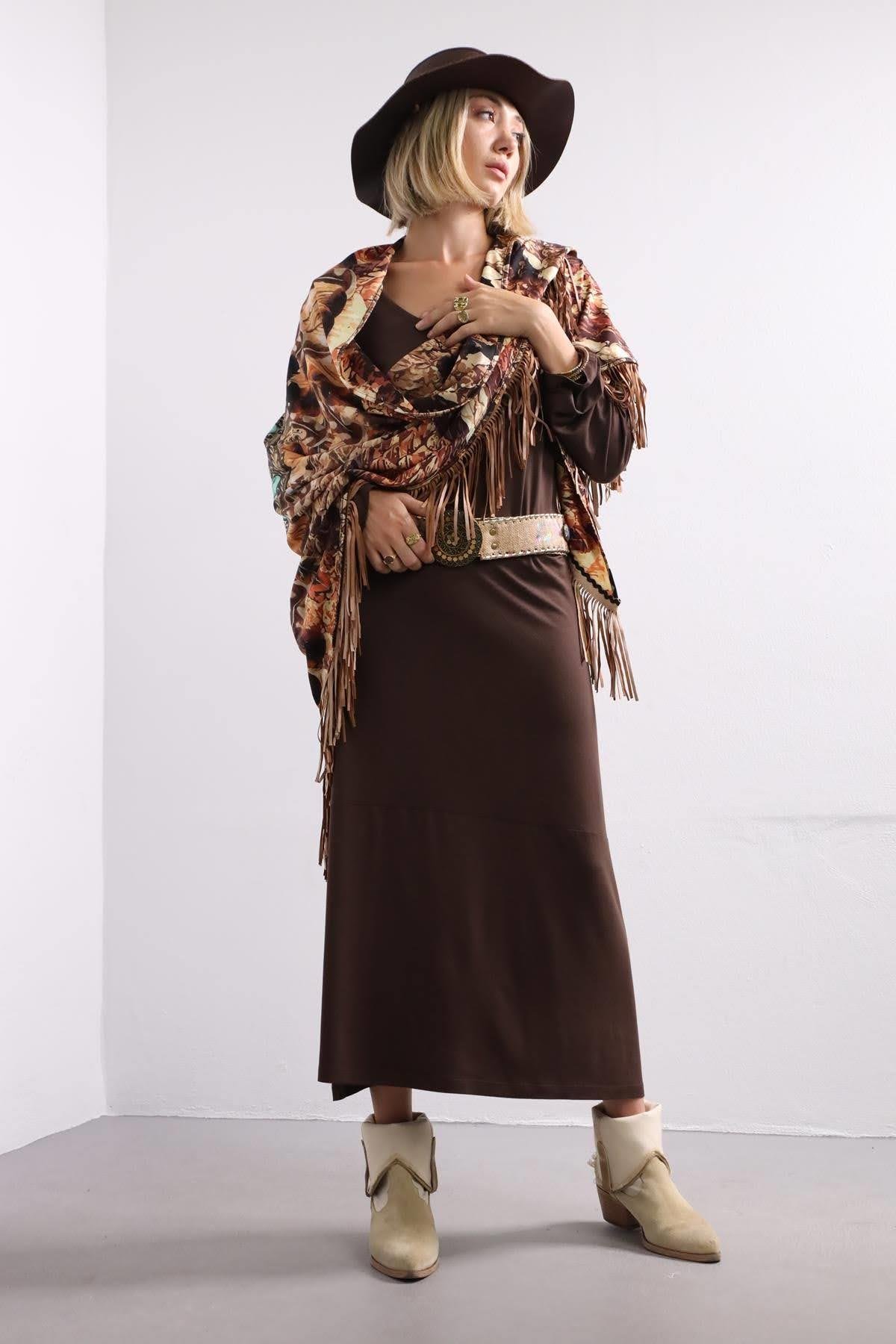 Camel Rengi Büyük Tokalı Tasarım Kemer - Şaman Butik Camel Rengi Büyük Tokalı Tasarım Kemer