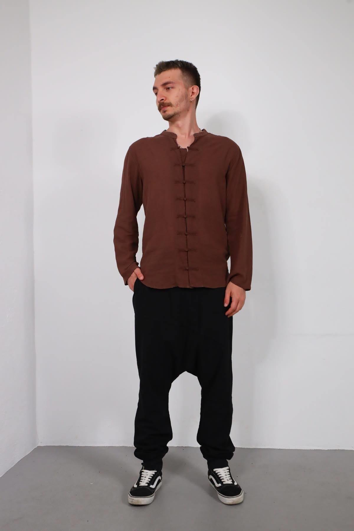 Siyah Dikiş Detaylı Raj Şalvar - Şaman Butik Siyah Dikiş Detaylı Raj Şalvar