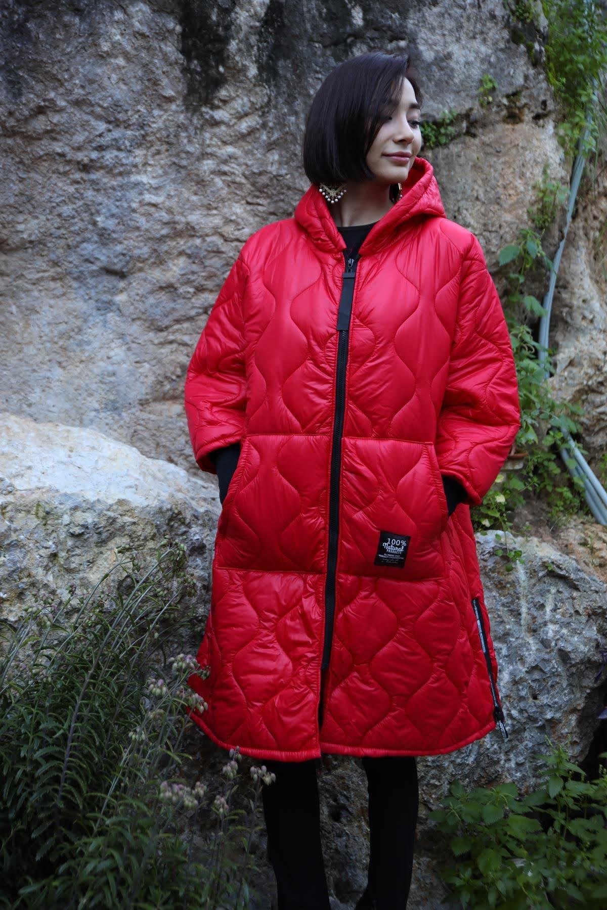 Red Quilted Coat Red Quilted Coat