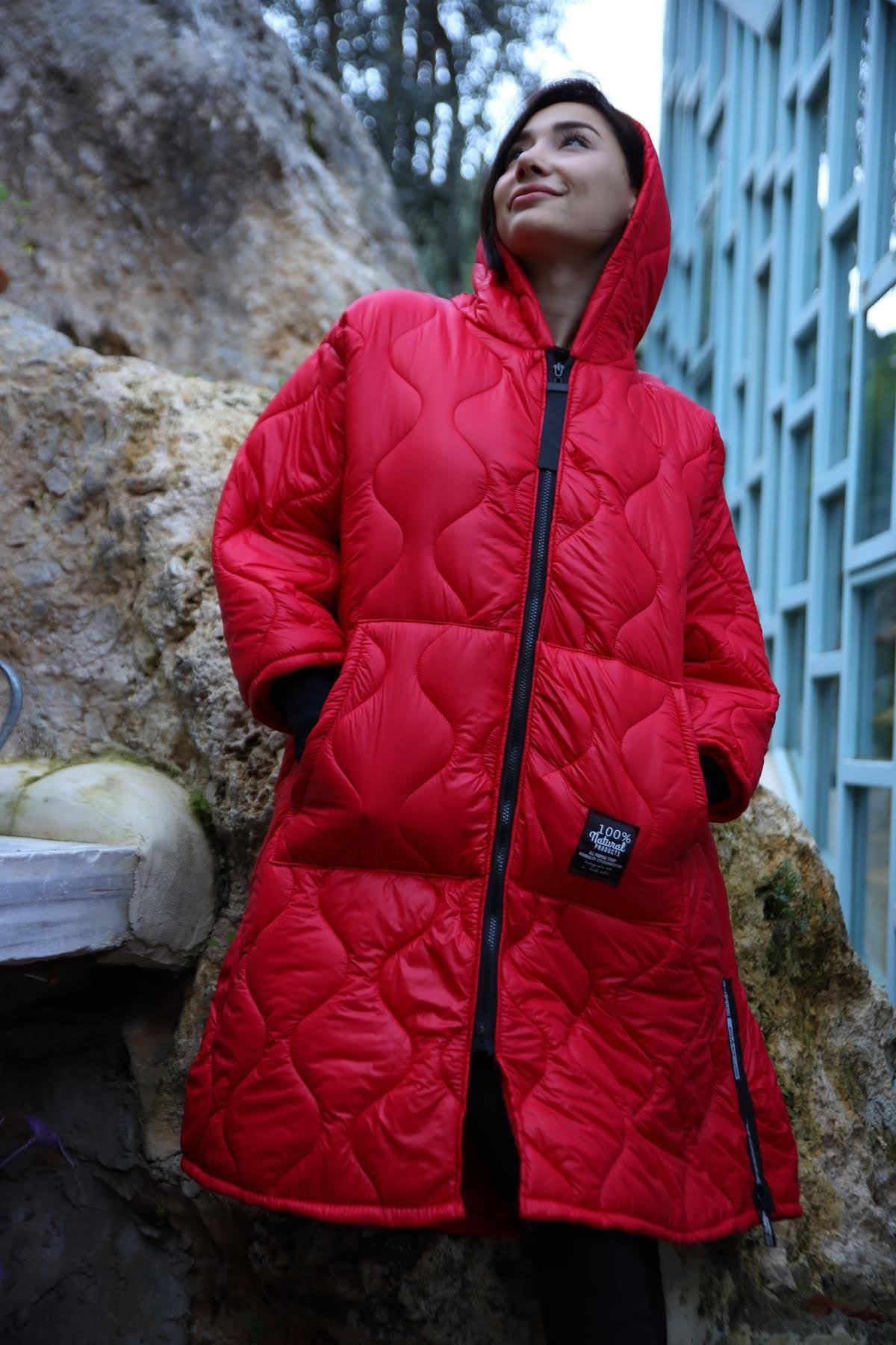 Red Quilted Coat Red Quilted Coat