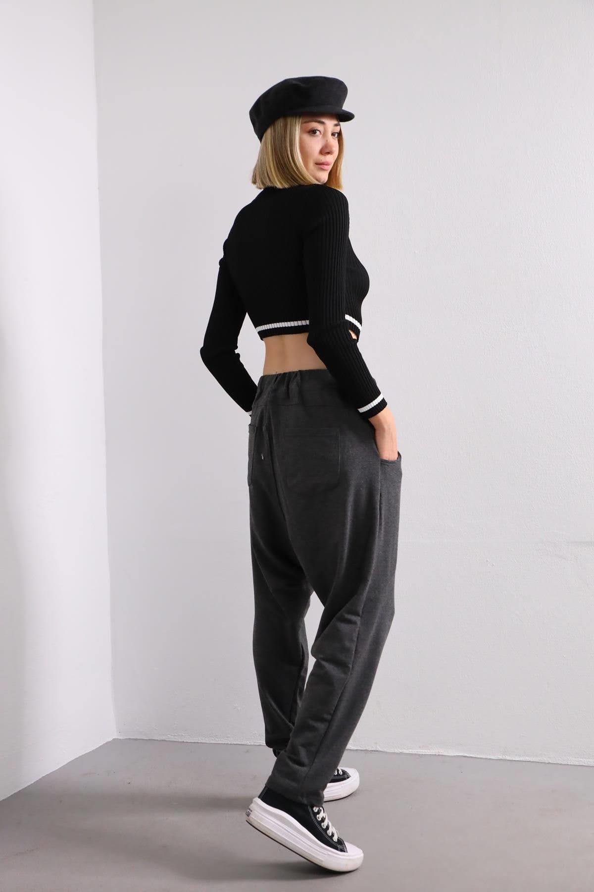 Siyah Yarım Boğazlı Body Kazak - Şaman Butik Siyah Yarım Boğazlı Body Kazak