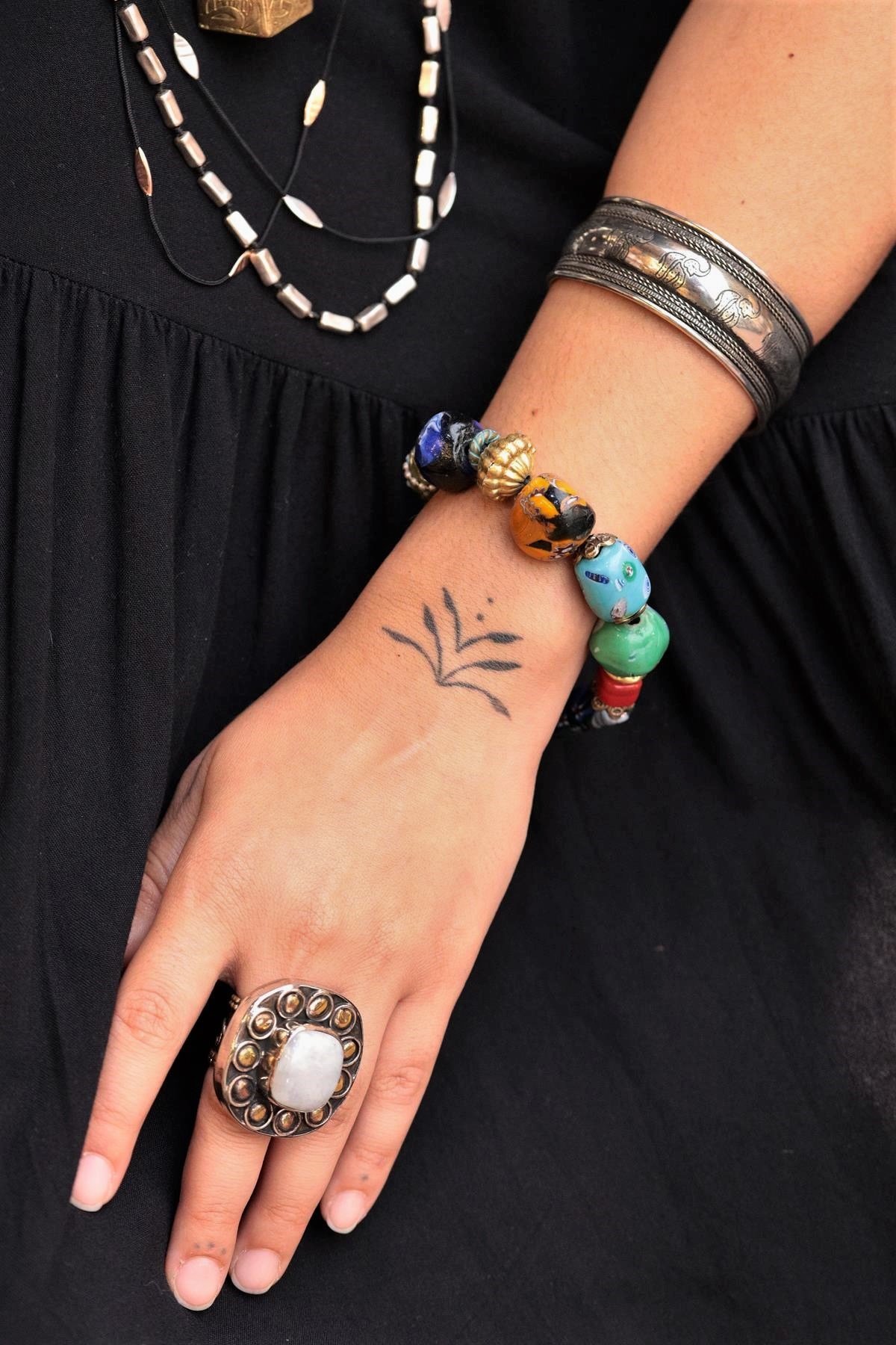 Buddha Detaylı Seramik Taşlı Tasarım Bileklik - Şaman Butik Buddha Detaylı Seramik Taşlı Tasarım Bileklik