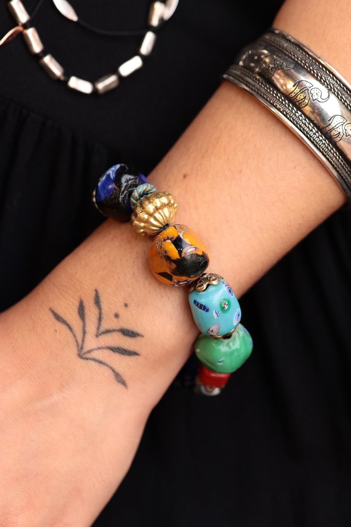 Buddha Detaylı Seramik Taşlı Tasarım Bileklik - Şaman Butik Buddha Detaylı Seramik Taşlı Tasarım Bileklik