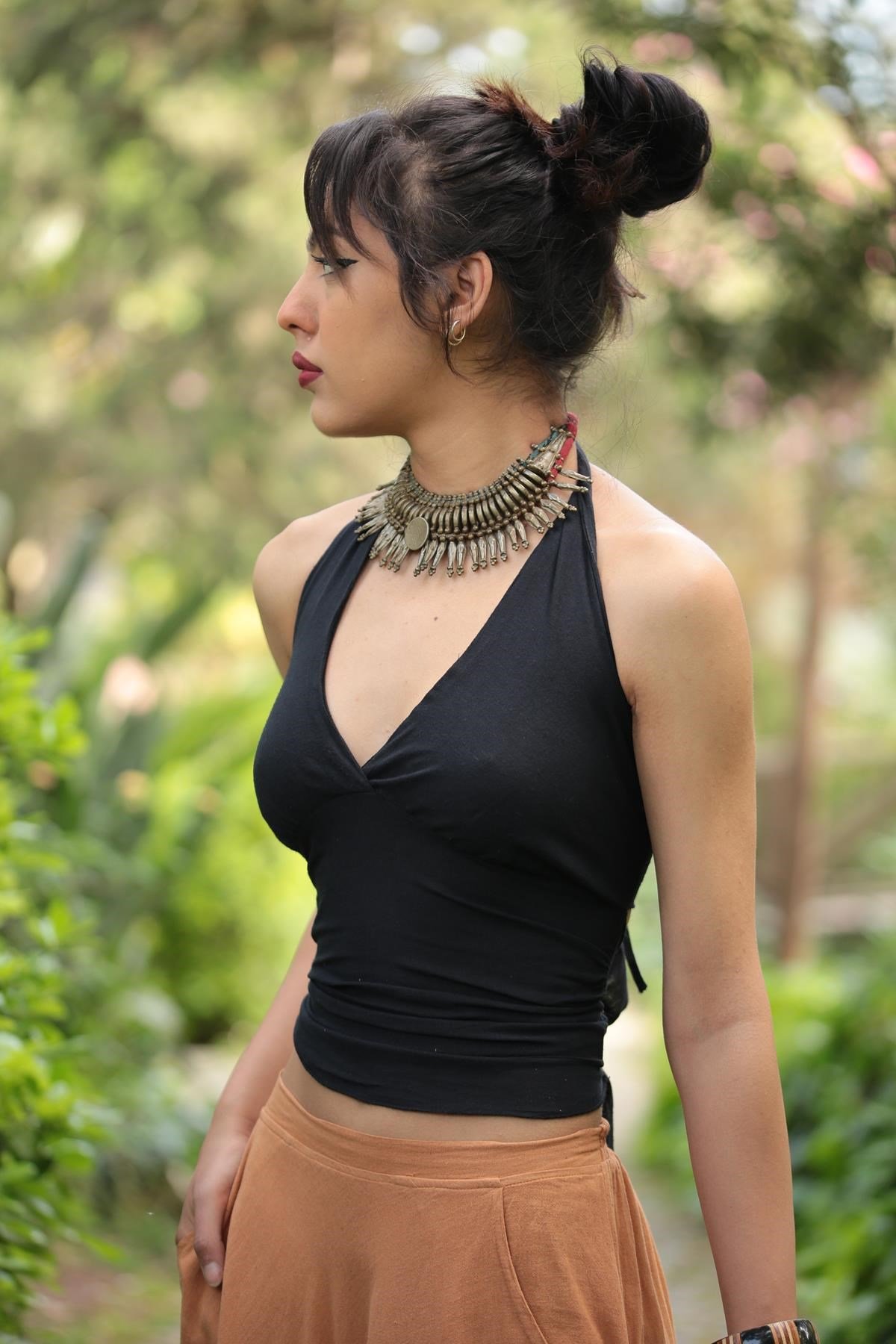 Open Back Tie Top - Şaman Butik | Boho Fashion Open Back Tie Top