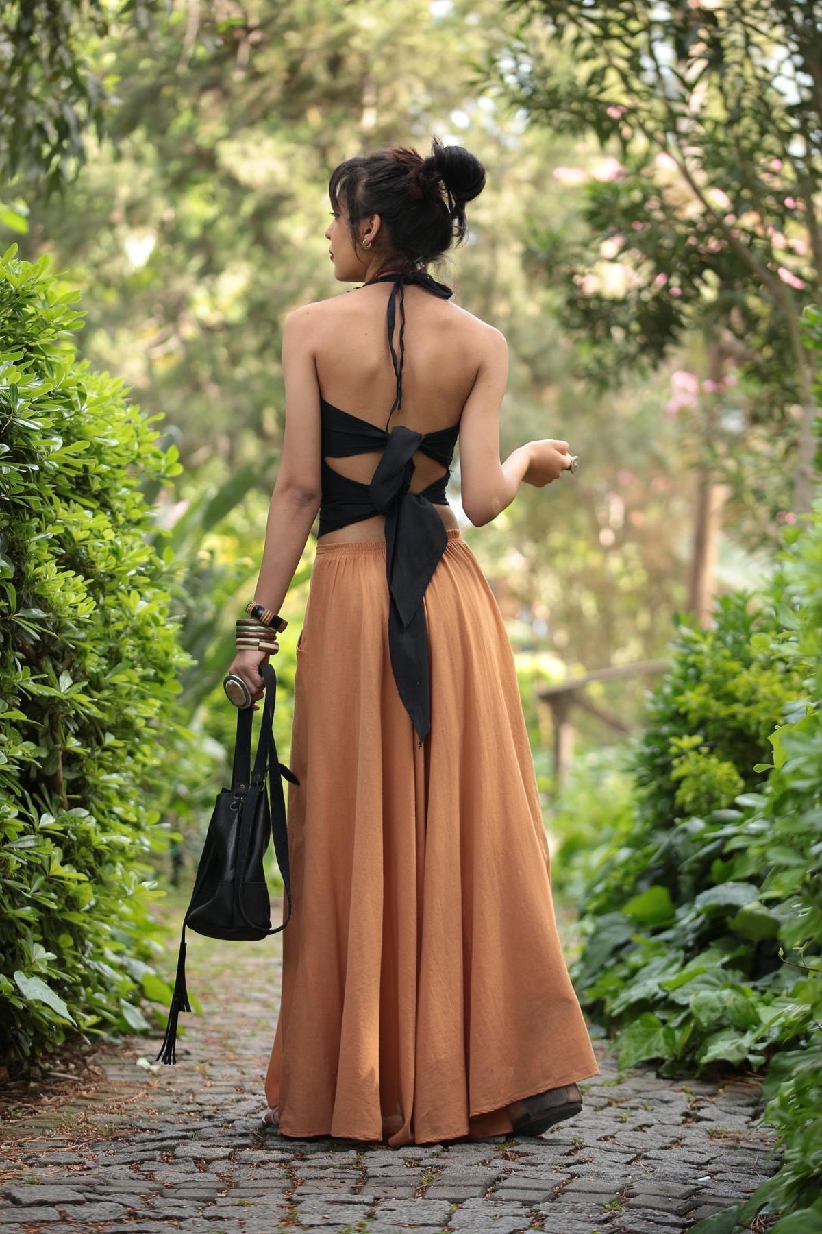 Open Back Tie Top - Şaman Butik | Boho Fashion Open Back Tie Top