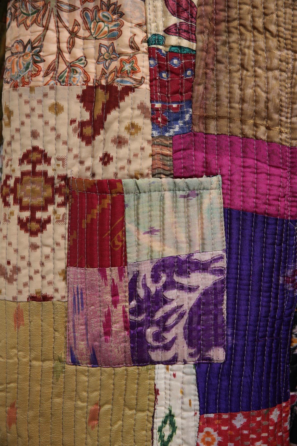 Renkli Cepli Patchwork Ceket - Şaman Butik Renkli Cepli Patchwork Ceket
