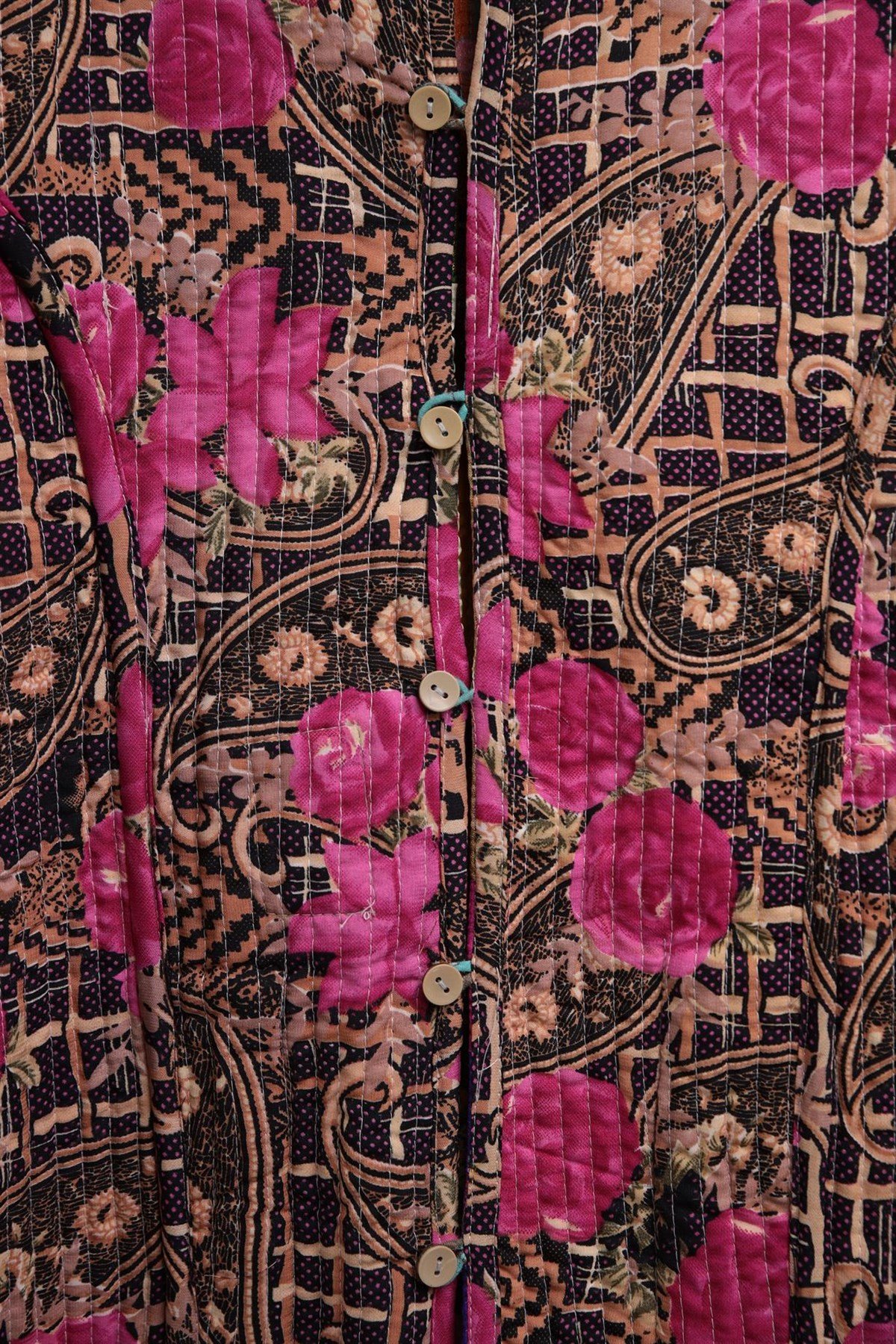 Renkli Cepli Patchwork Ceket - Şaman Butik Renkli Cepli Patchwork Ceket