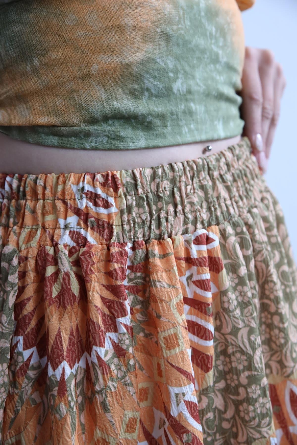Colourful Patterned Long Skirt Colourful Patterned Long Skirt