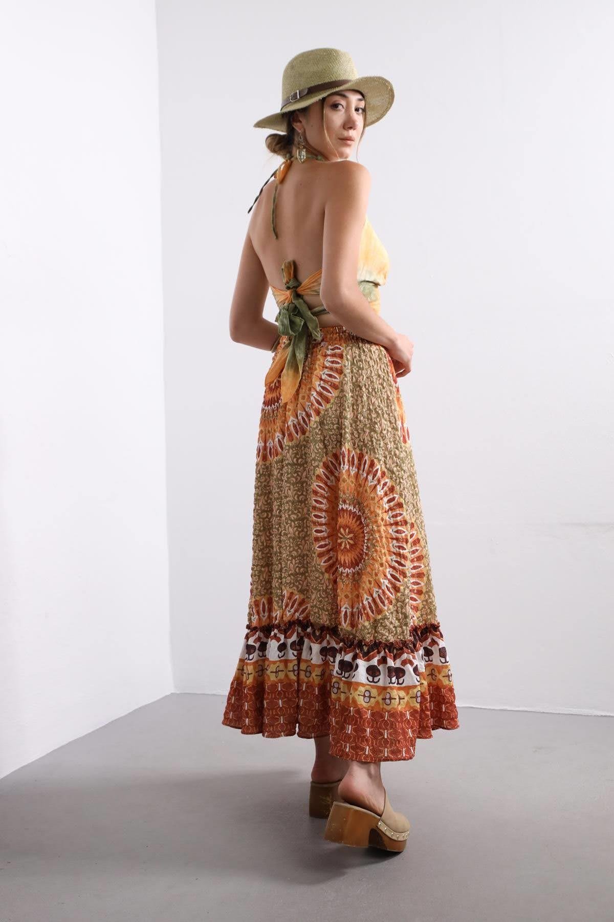 Colourful Patterned Long Skirt Colourful Patterned Long Skirt