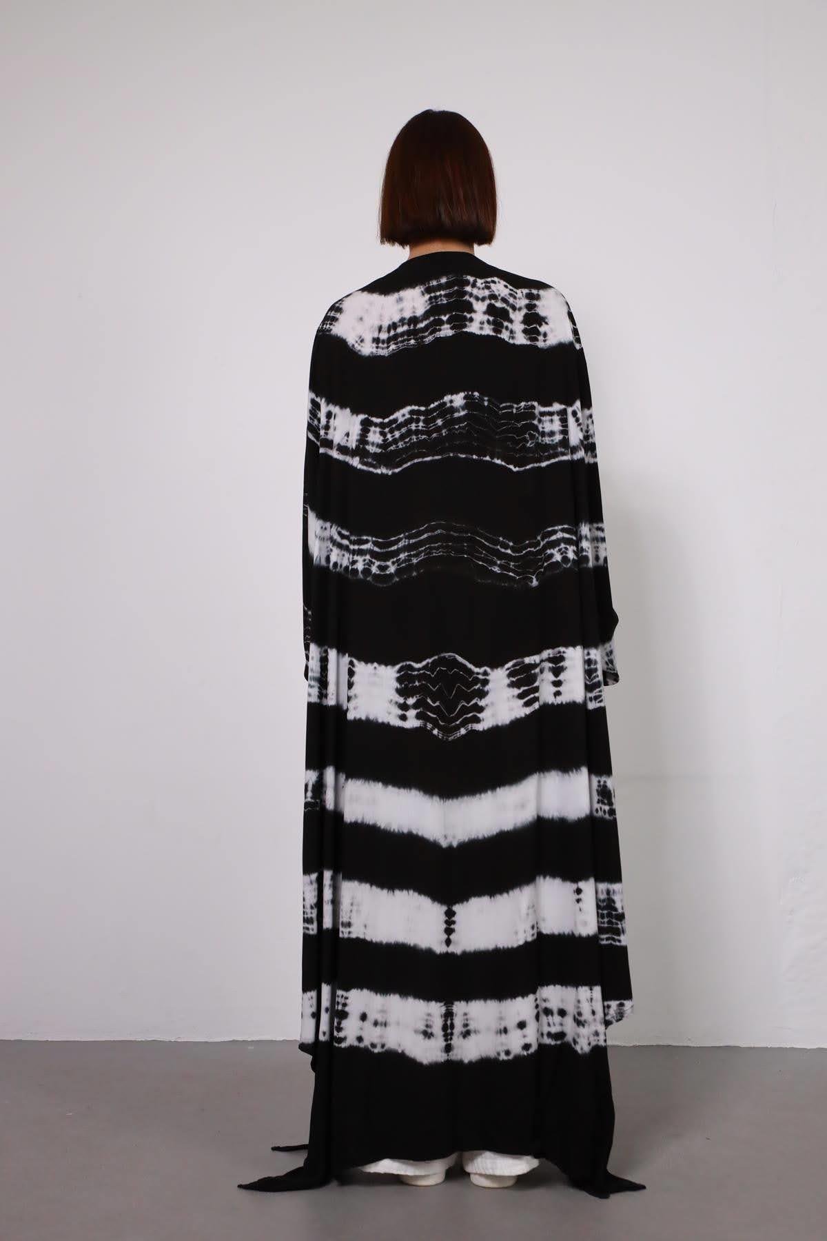 Siyah Batikli Kaftan - Şaman Butik - Bohem Giyim ve Aksesuar | Kadın & Erkek Siyah Batikli Kaftan