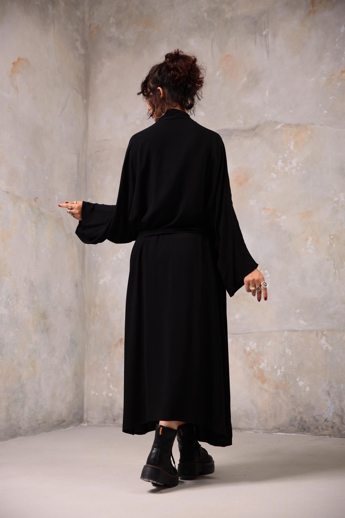 Black Kimono - Saman Butik | Shop Online Black Kimono