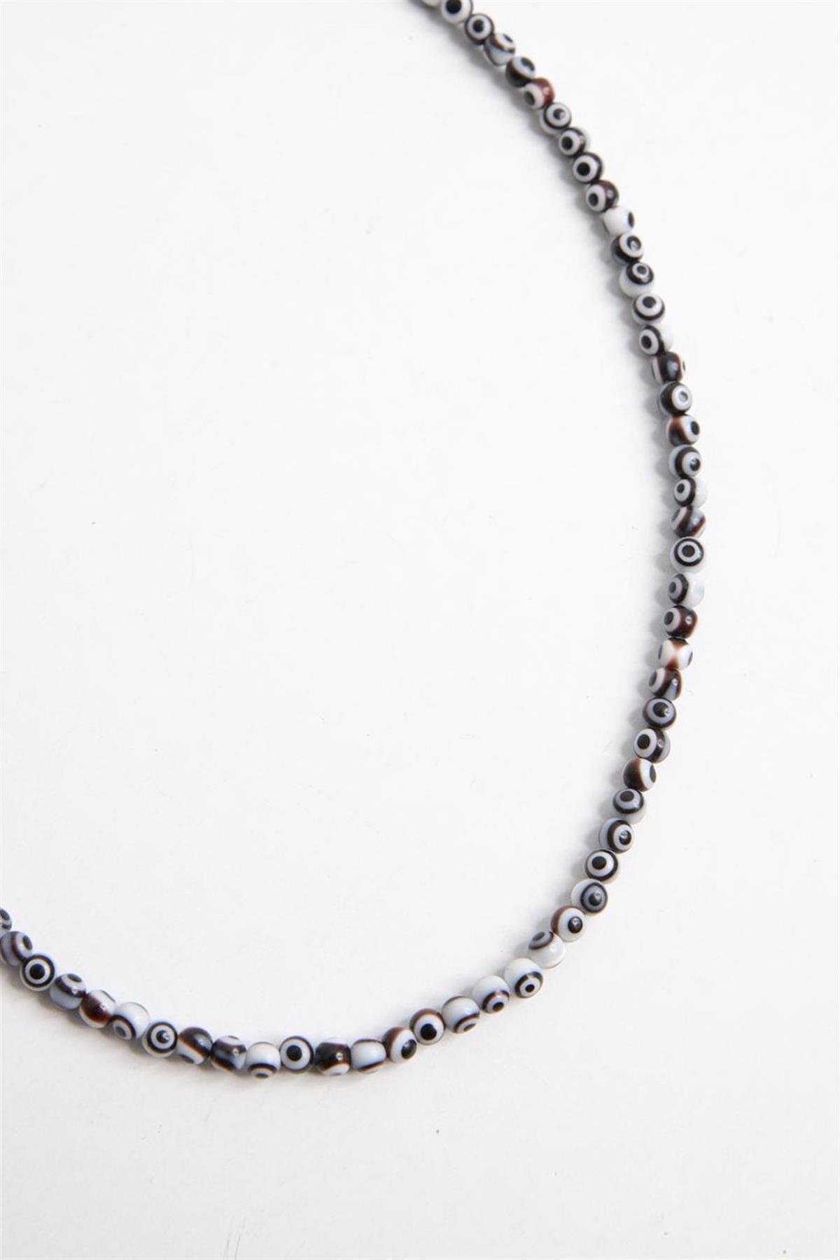 Black Evil Eye Design Necklace - Saman Butik | Shop Online Black Evil Eye Design Necklace