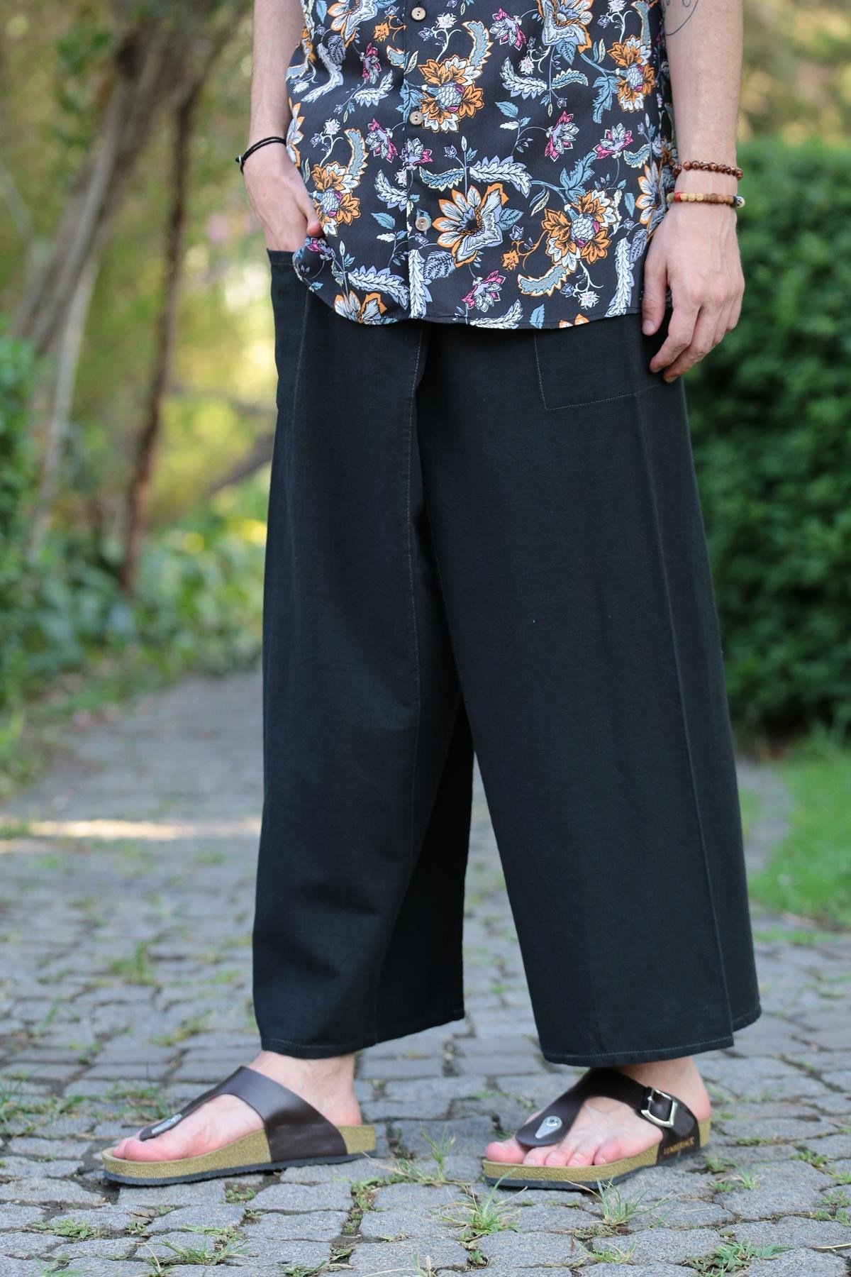 Siyah Balıkçı Pantolon - Şaman Butik Siyah Balıkçı Pantolon