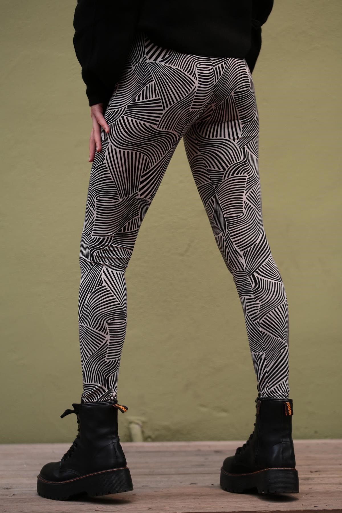  Zebra Desenli Tayt