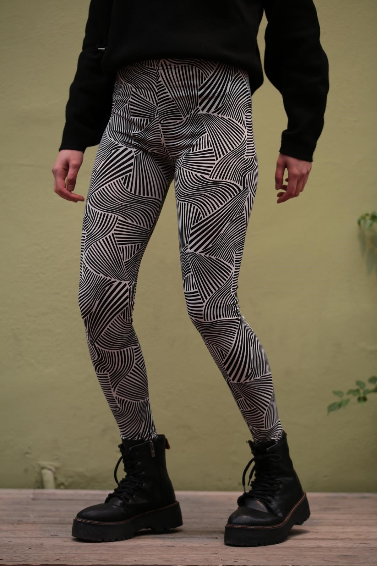  Zebra Desenli Tayt