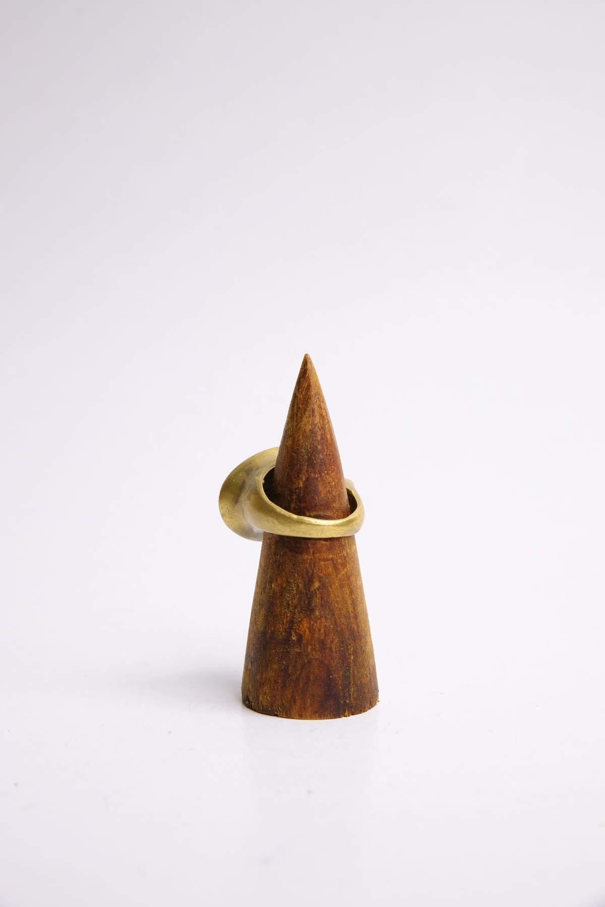  Lapis Taşlı Oval Tasarım Bronz Yüzük