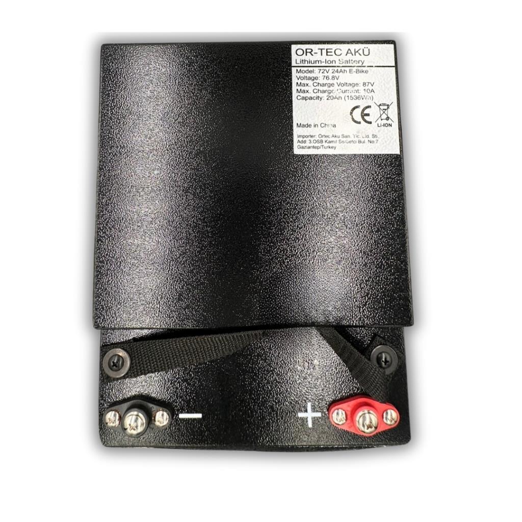 72V 24AH Lityum LiFePO4 Elektrikli Motosiklet Aküsü