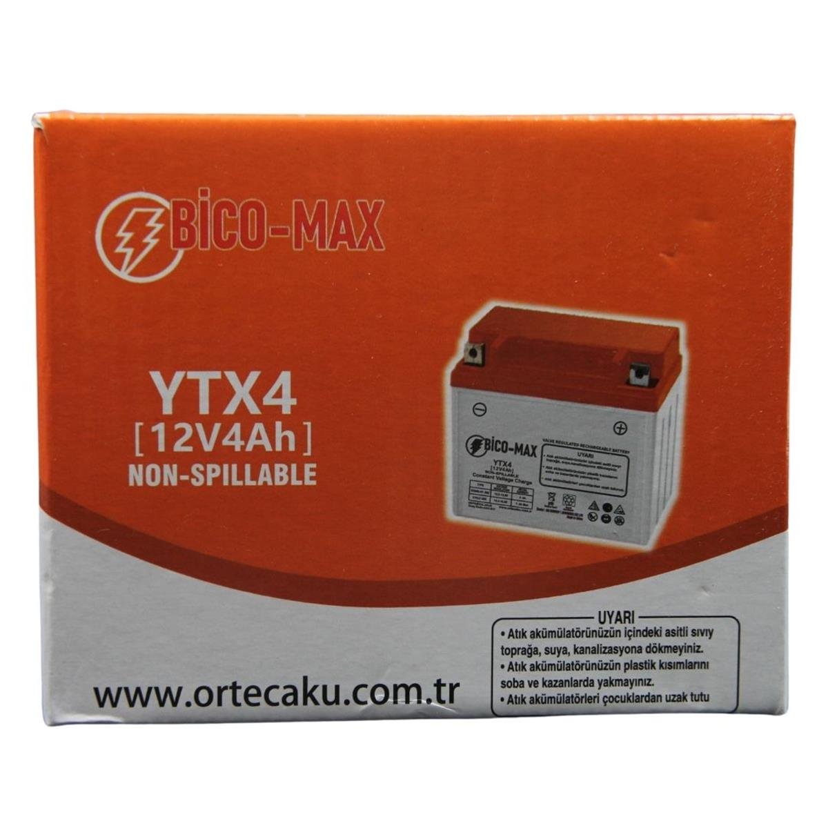 Bico-Max YTX4 Benzinli Motosiklet Aküsü 