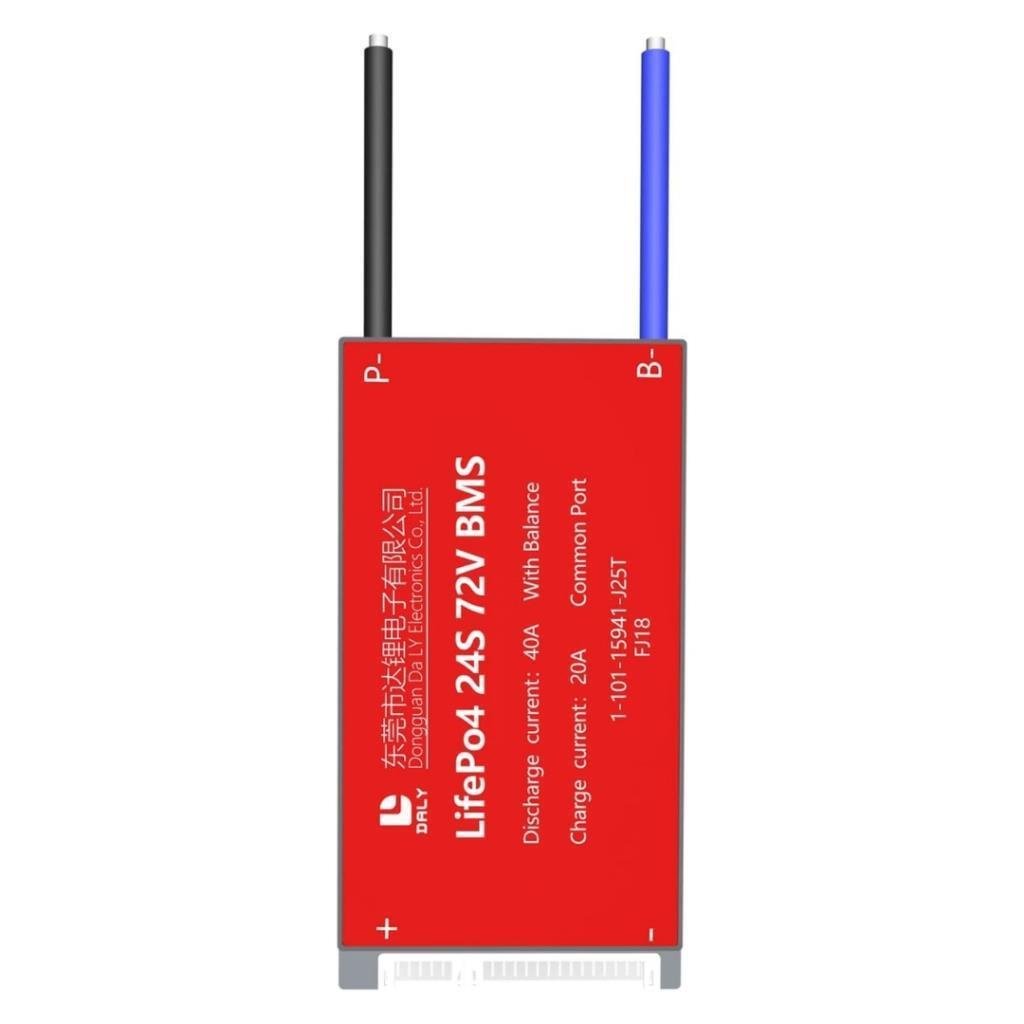 DALY LiFePO4 BMS 24S 72V 40A Balanslı Ortak Port