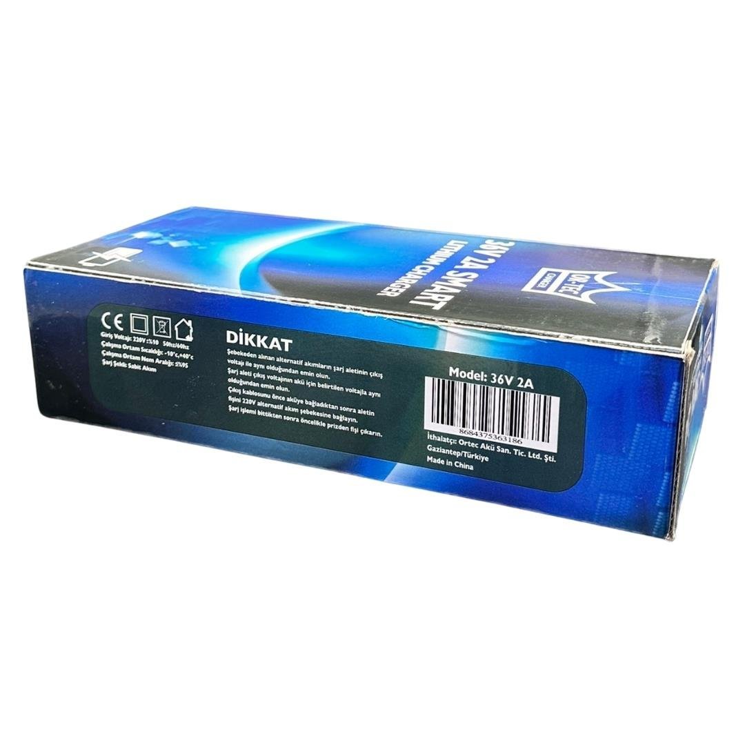 Ortec 36V 2A Lityum Li-ion Akıllı Elektrikli Bisiklet Şarj Aleti