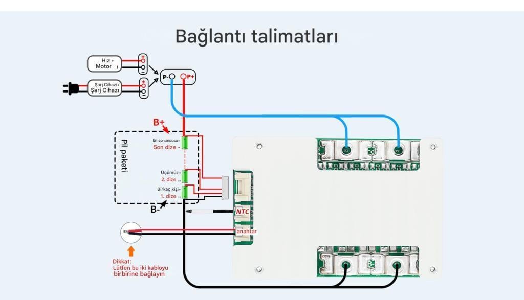 TDT LiFePO4 Smart 4S 12V 50A Bluetooth Modüllü