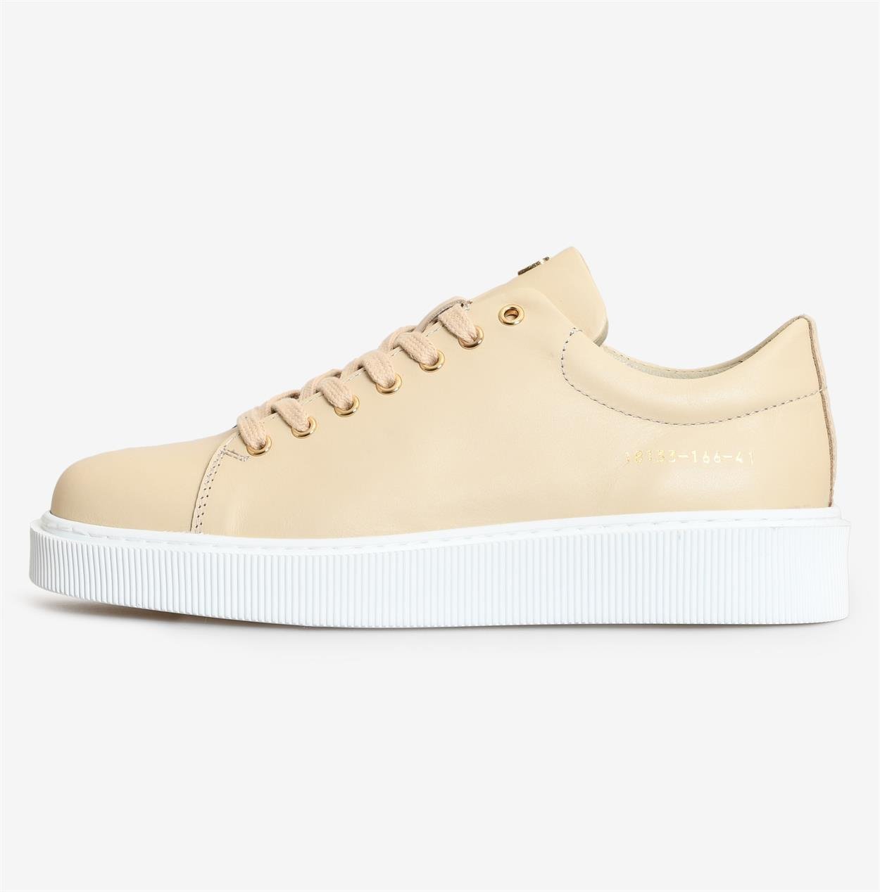 Bej Deri Erkek Sneaker