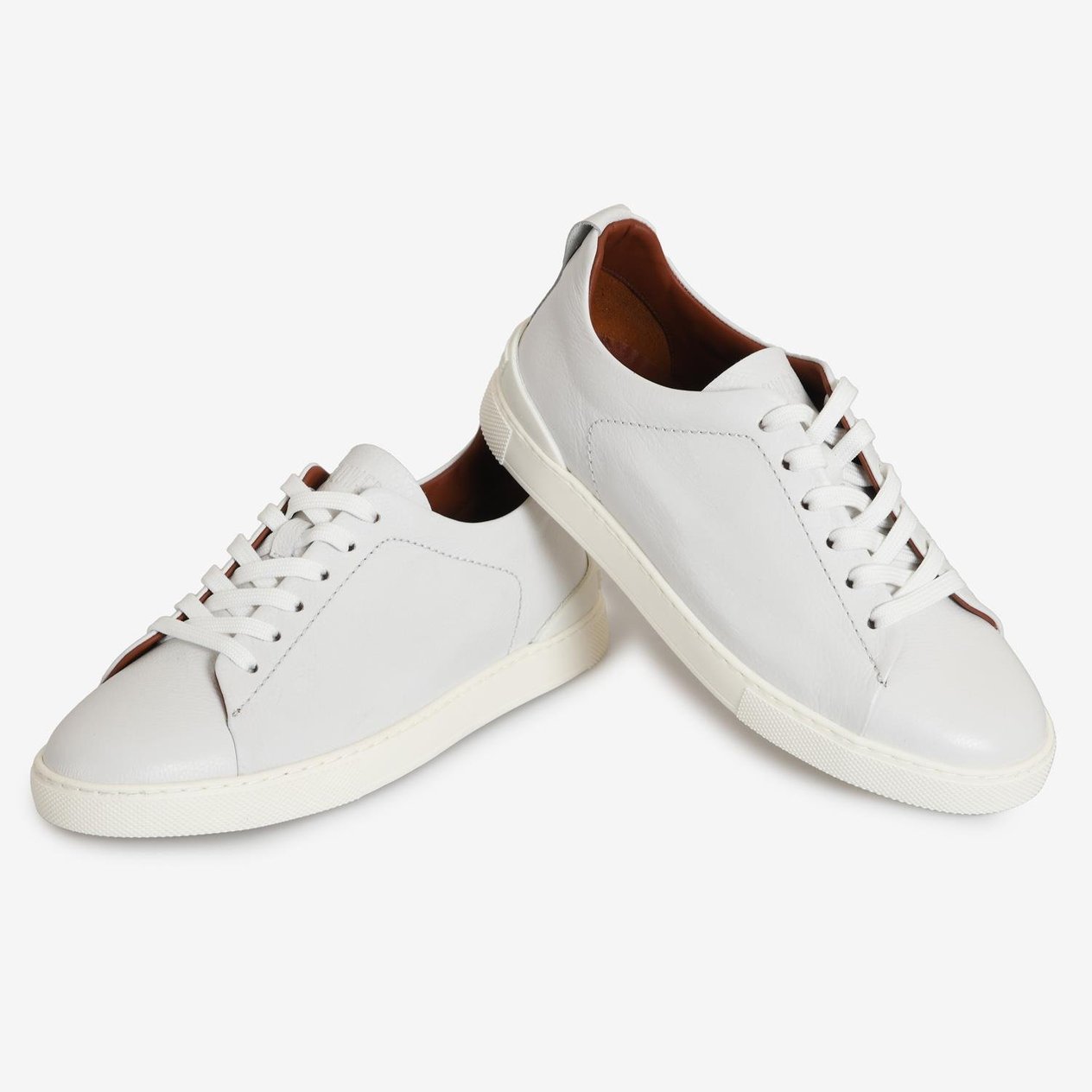Beyaz Deri Erkek Sneaker