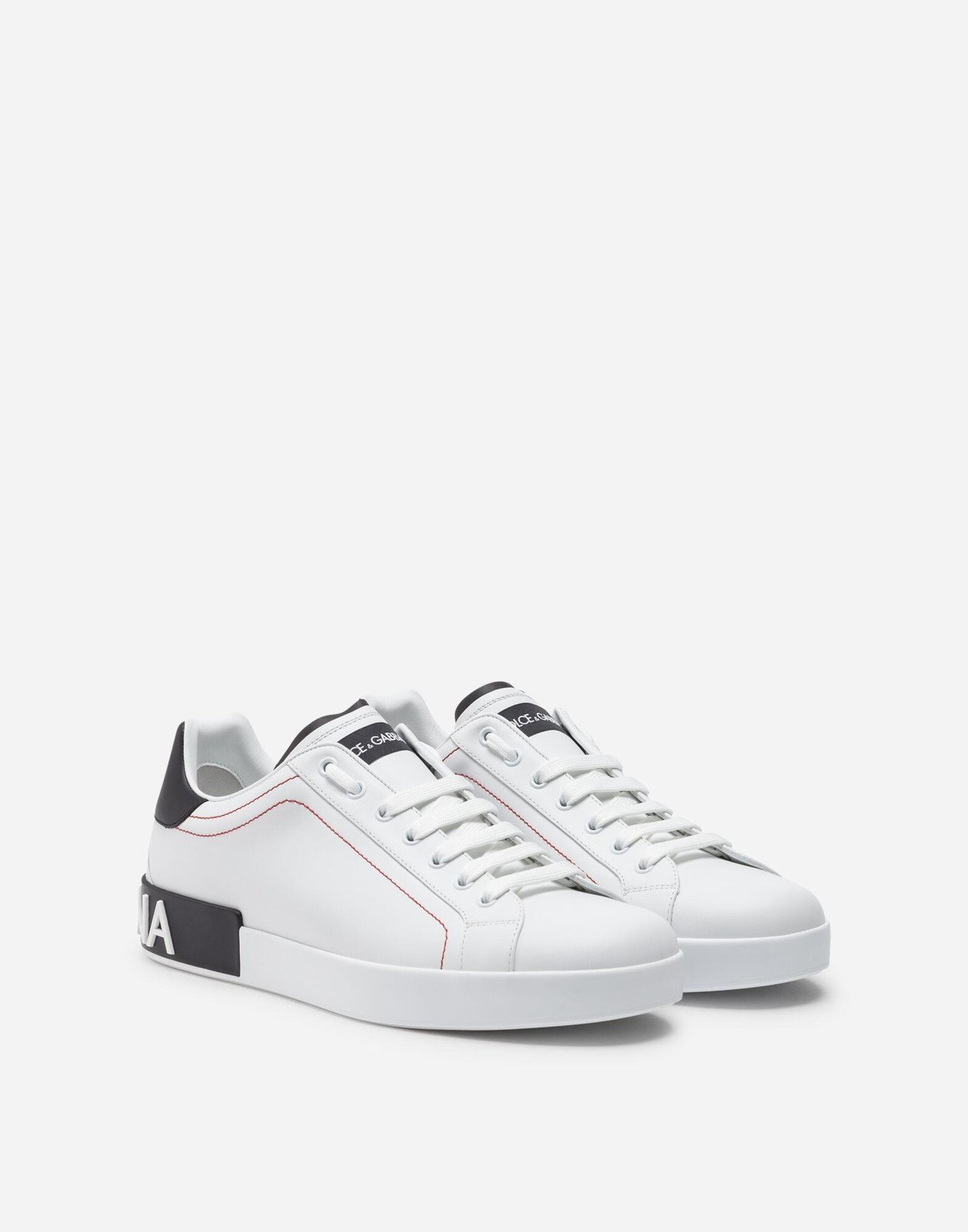 Dolce&Gabbana Beyaz Deri Erkek Sneaker