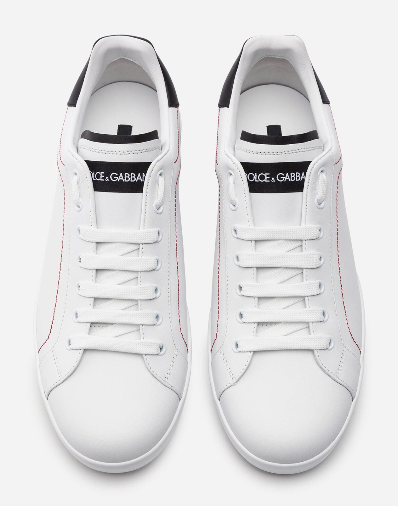 Dolce&Gabbana Beyaz Deri Erkek Sneaker