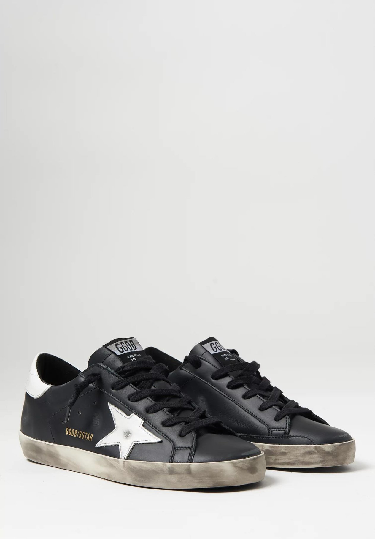 Golden Goose Siyah Deri Erkek Sneakers