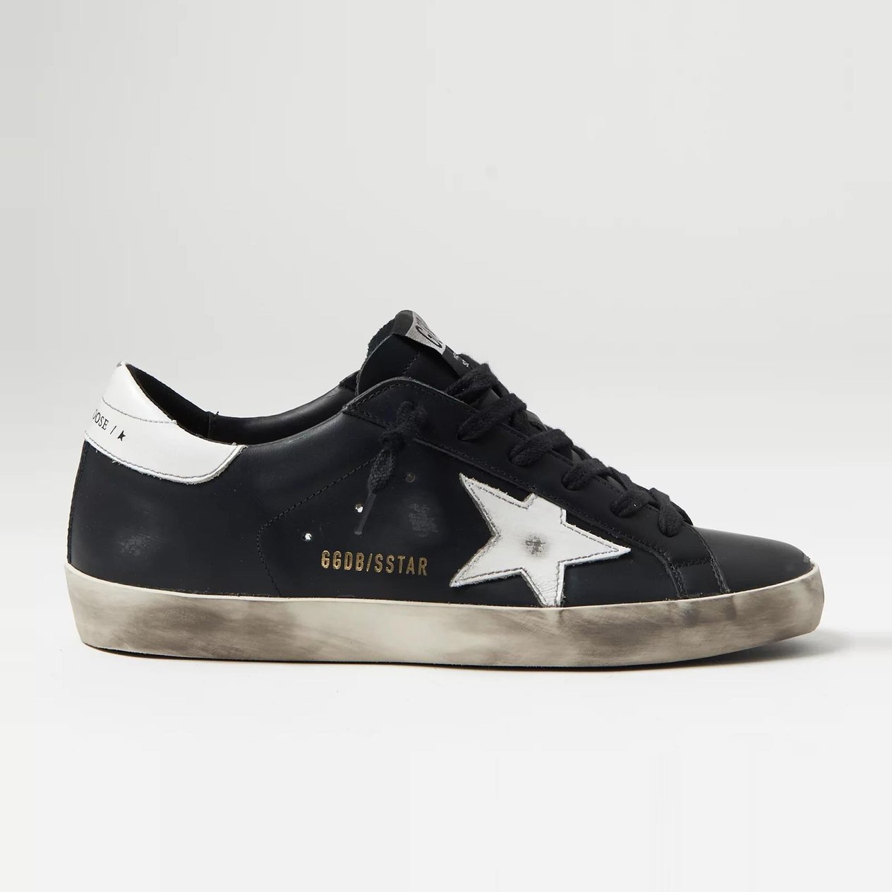 Golden Goose Siyah Deri Erkek Sneakers