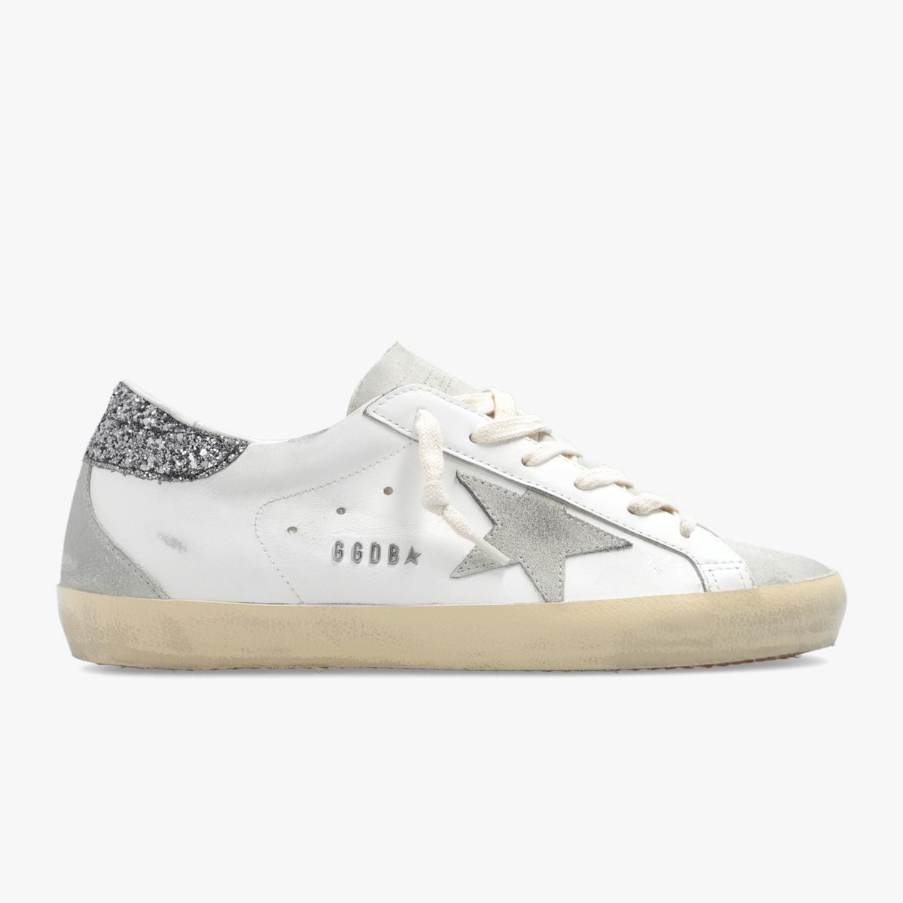 Golden Goose Super-Star Gri Beyaz Deri Kadın Sneakers