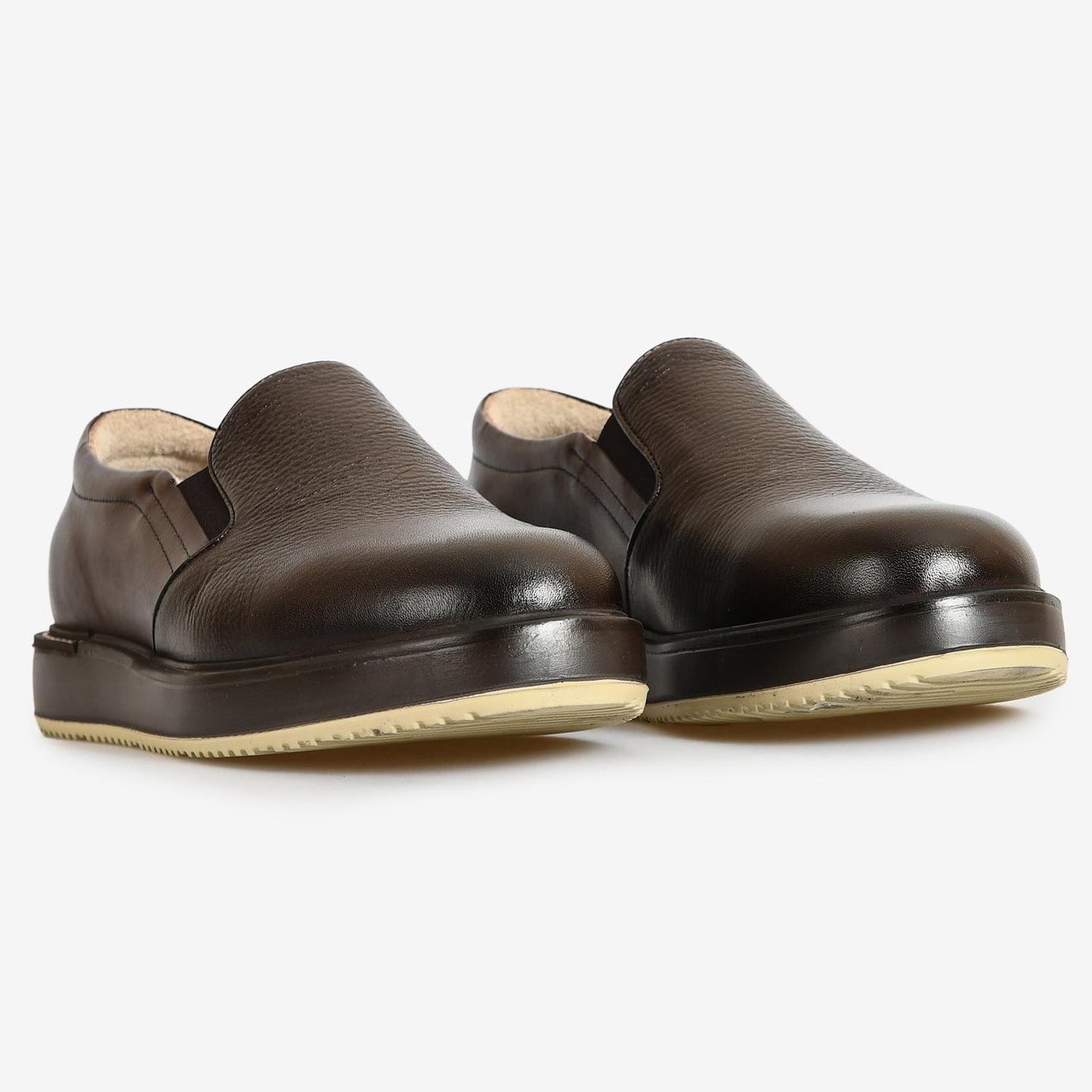 Kahve Deri Erkek Sneakers