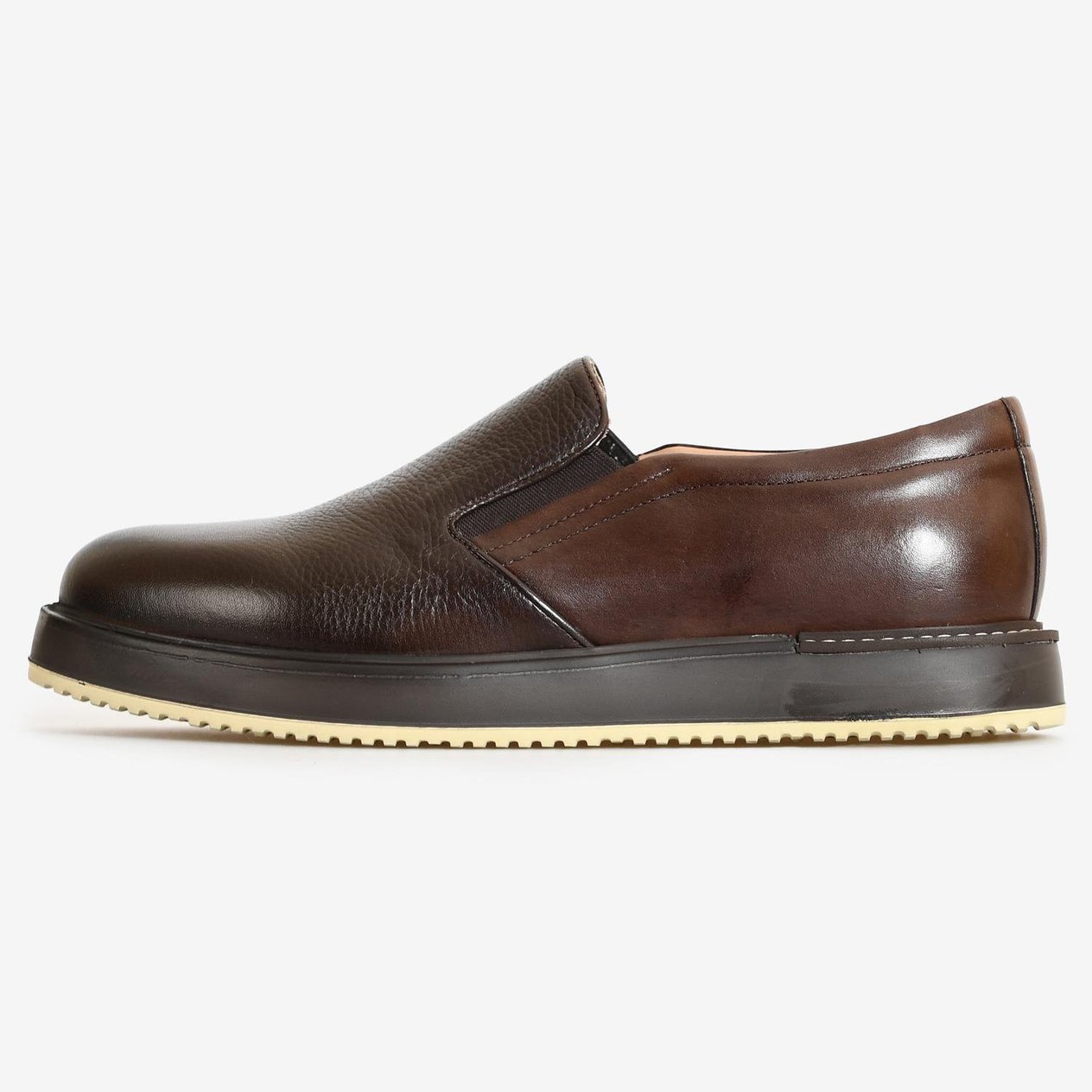 Kahve Deri Erkek Sneakers