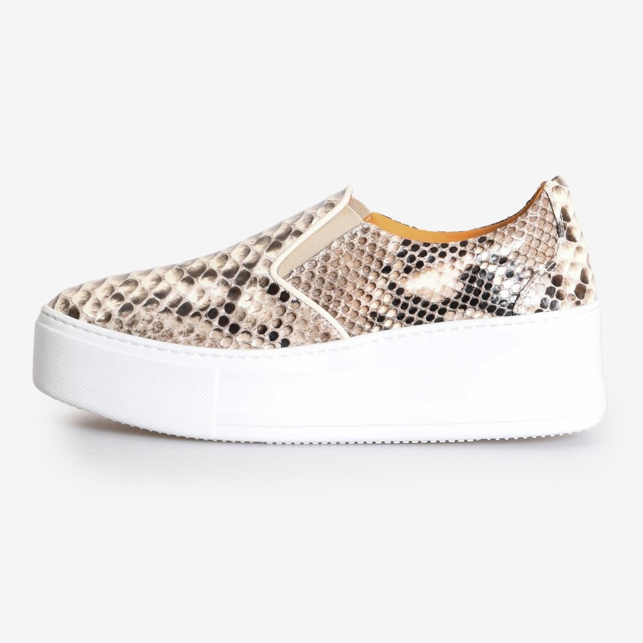 Naturel Piton Deri Kadın Sneaker
