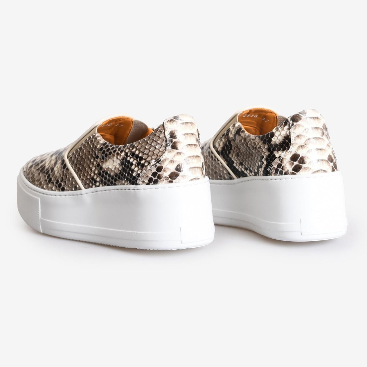 Naturel Piton Deri Kadın Sneaker