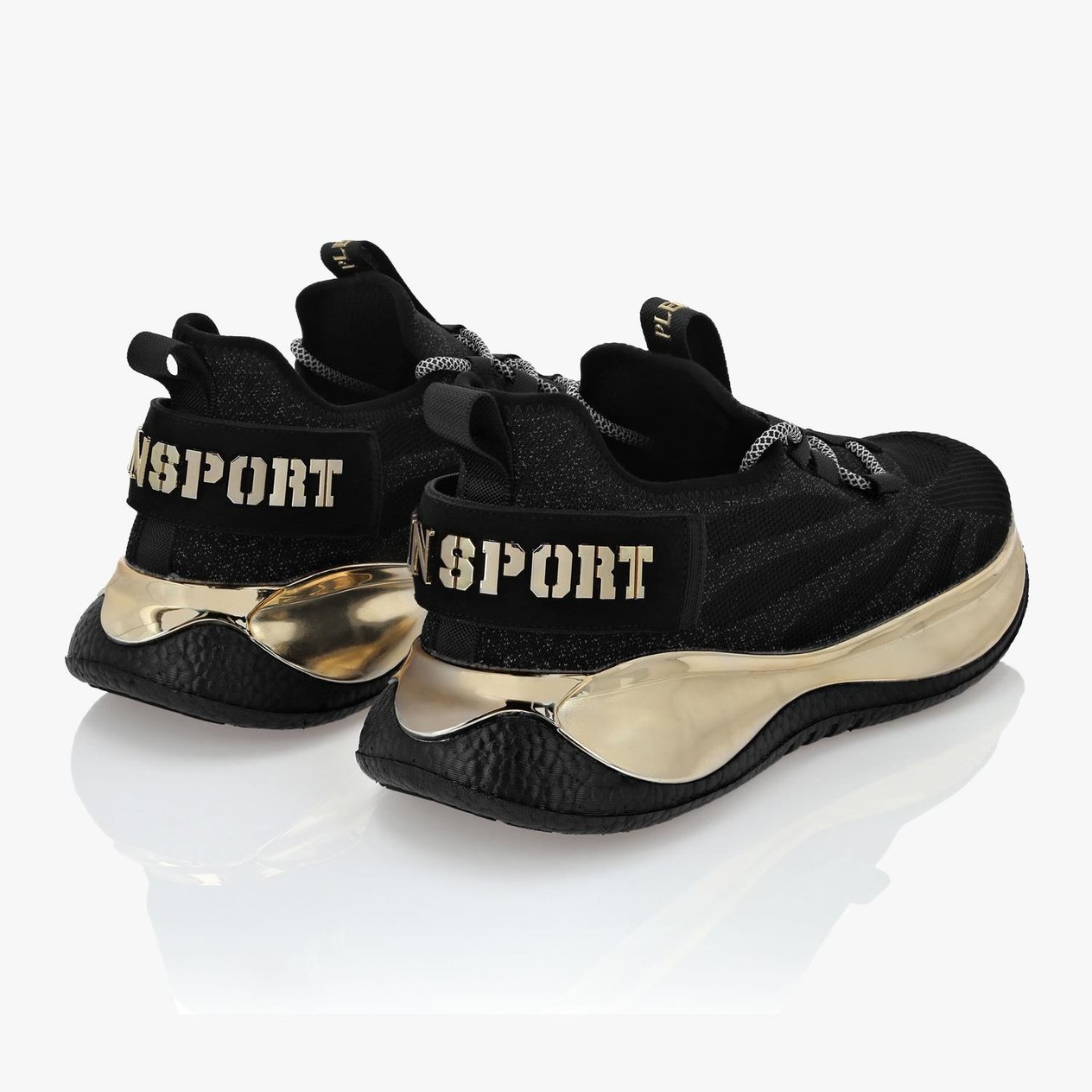 PLEIN SPORT SIYAH GOLD TABAN DETAYLI ERKEK SPOR AYAKKABI