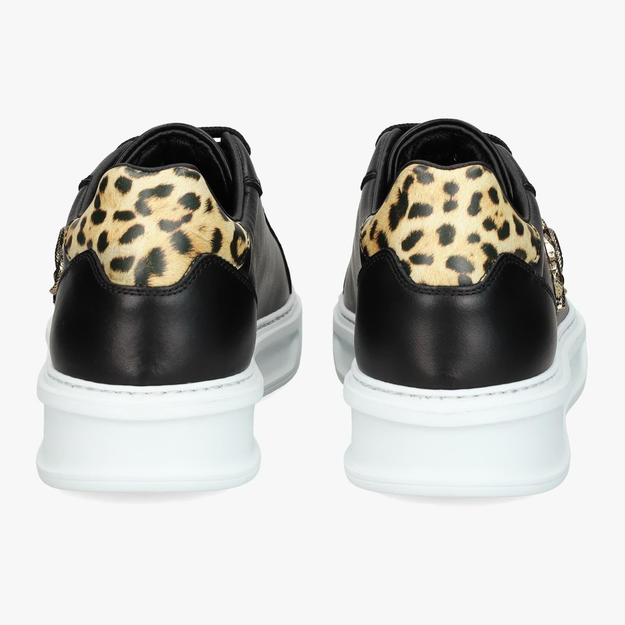 ROBERTO CAVALLI SIYAH DERİ ERKEK SNEAKER