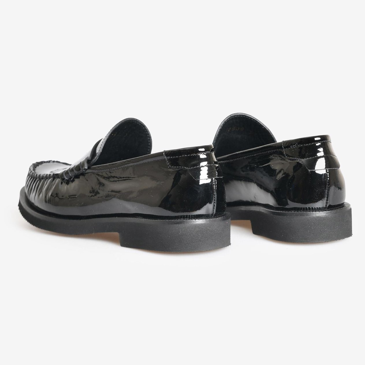 Siyah Rugan Kadın Loafer
