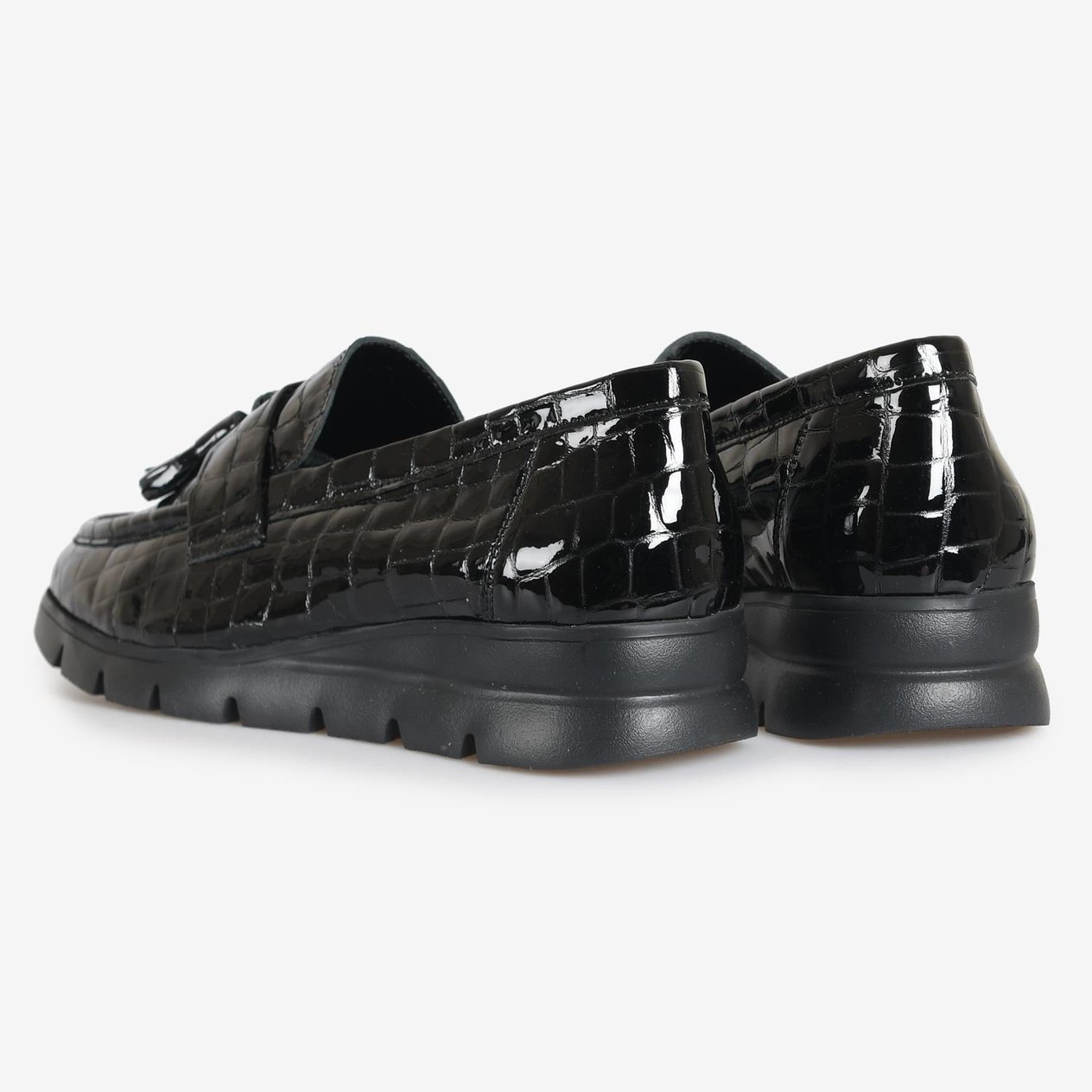 Siyah RuganPüsküllü Kadın Loafer