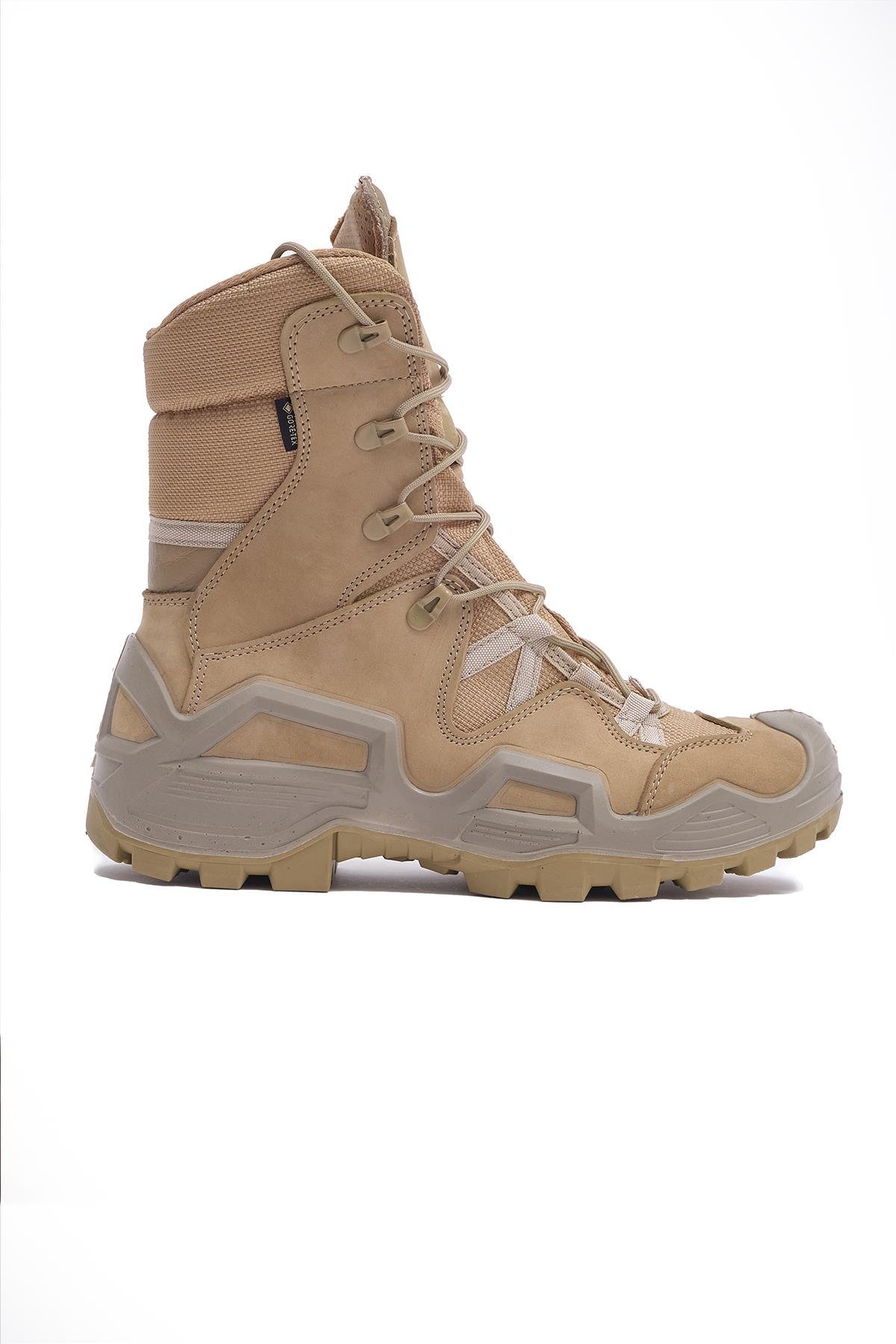 Rigel Pro High Kışlık Erkek Gore Tex Hakiki Nubuk Deri Soğuk ve Su Geçirmez  Outdoor Askeri Bot