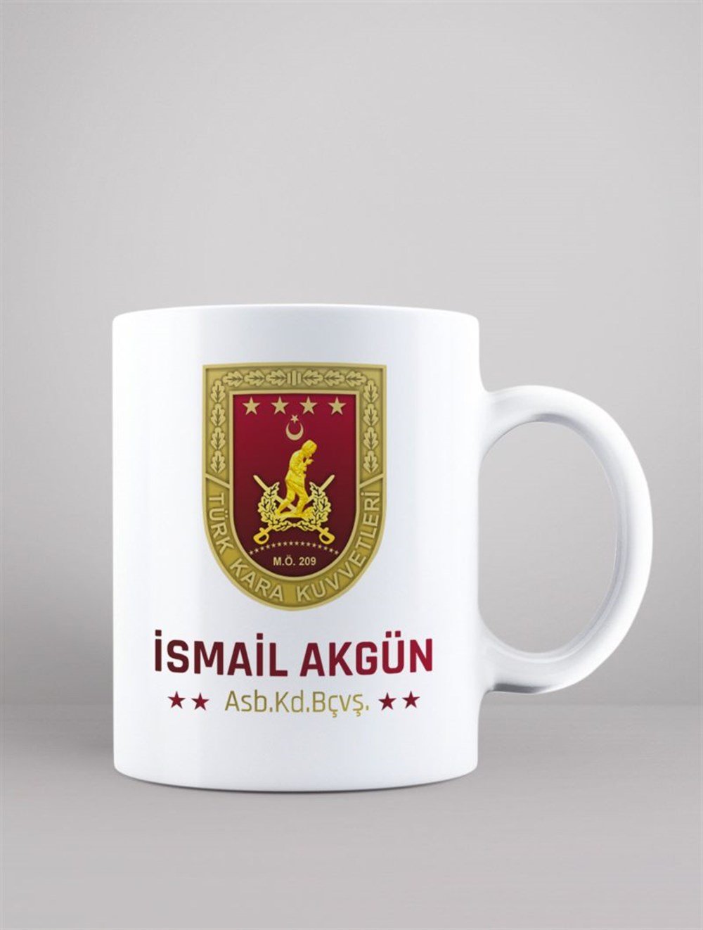 Mesleklere Özel KupalarTÜRK KARA KUVVETLERİ KİŞİYE ÖZEL BASKILI KUPA