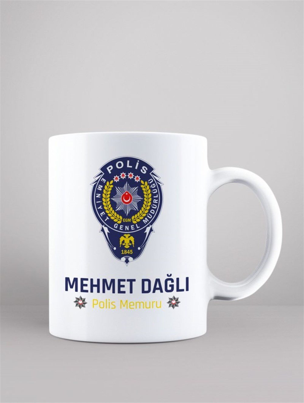 Mesleklere Özel KupalarPOLİS KİŞİYE ÖZEL BASKILI KUPA 2