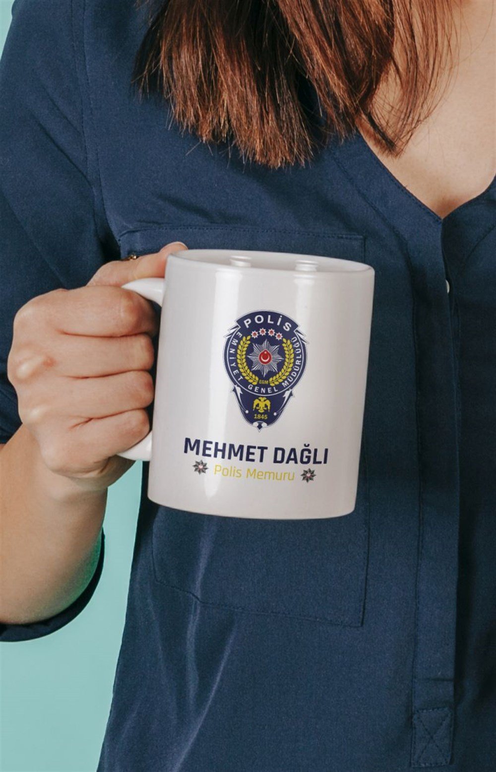Mesleklere Özel KupalarPOLİS KİŞİYE ÖZEL BASKILI KUPA 2