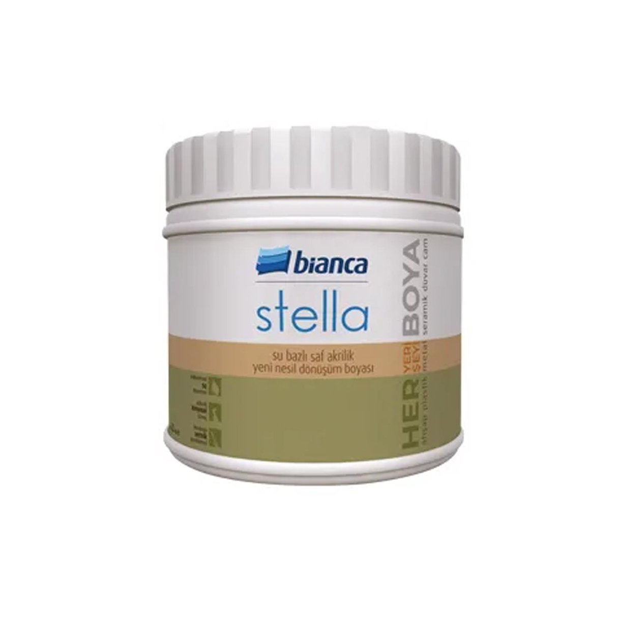 Bianca Stella Su Bazlı Saf Akrilik Boya Kepenek 0,5 Kg