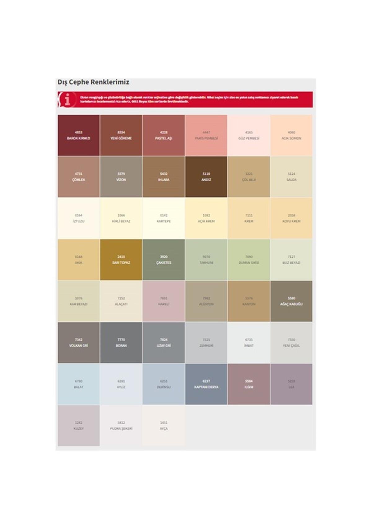 Dyo Teknotex Dış Cephe Boyası Teflonlu 2058 Koyu Krem 15 Lt