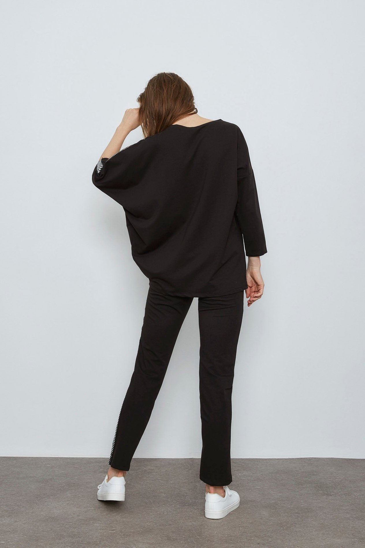 Blouse With Silver Ribbon Detail