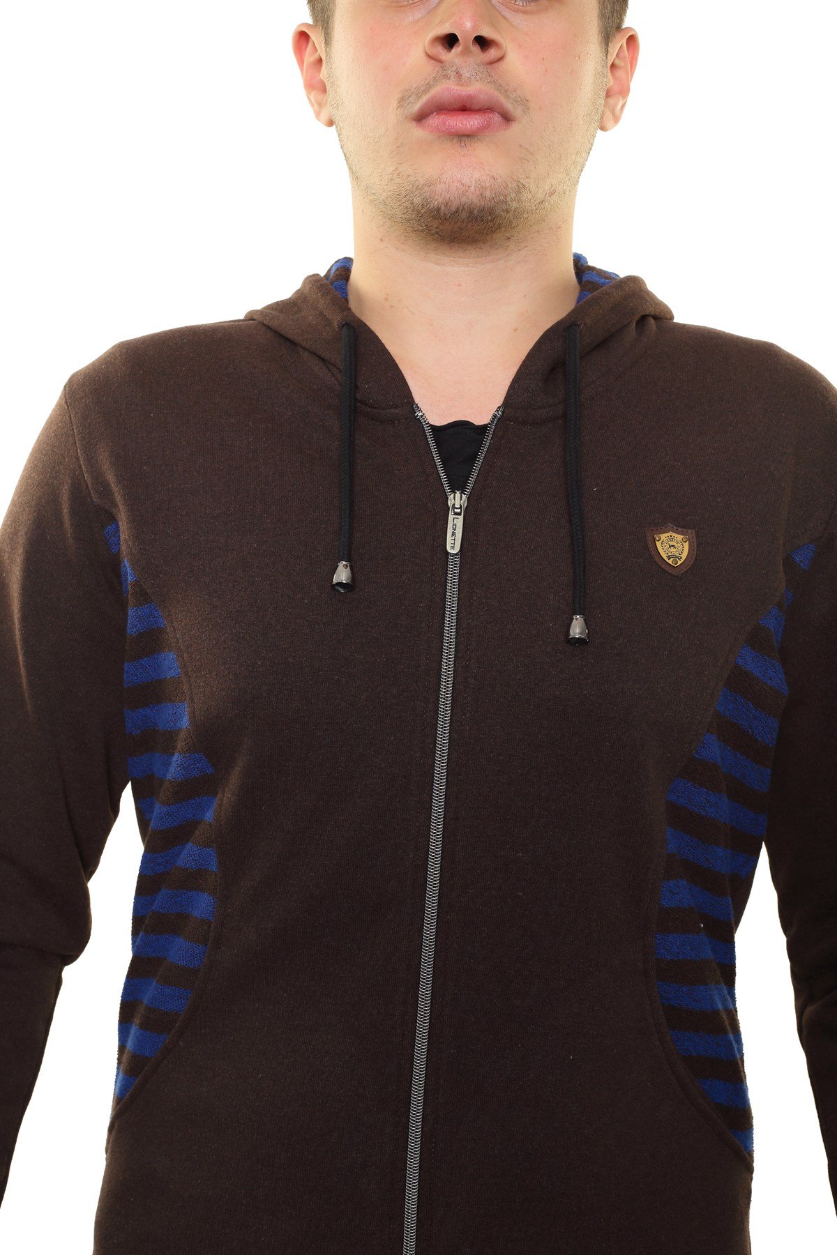 Kapşonlu Fermuarlı Sweatshirt 