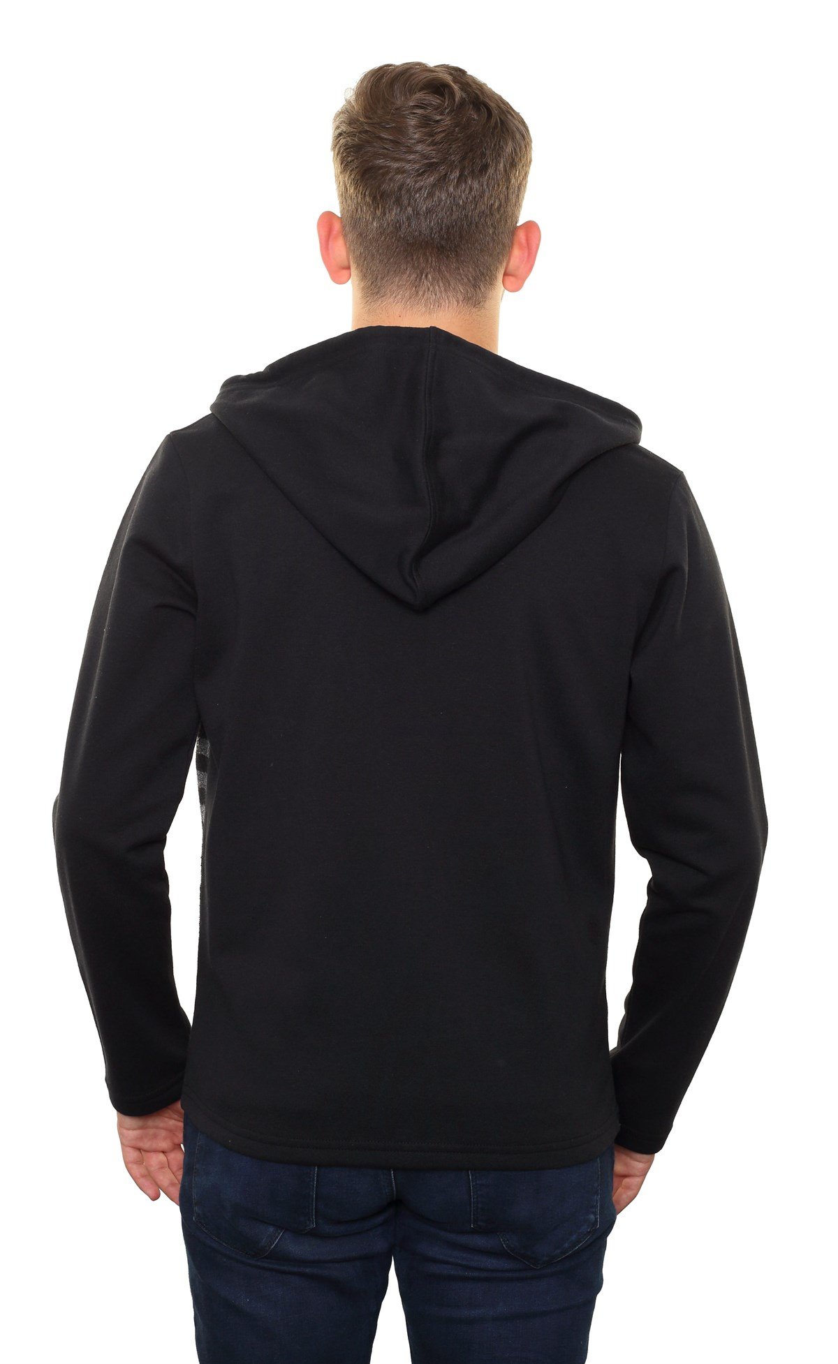 Kapşonlu Fermuarlı Sweatshirt 